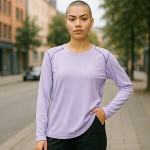 PATAGONIA Lavender Purple Long Sleeve Workout Activewear Top ~ Women's MEDIUM